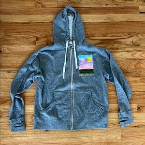 COACHELLA official zip up hooded sweatshirt size medium 2015 lineup